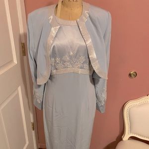 jovani NY matching dress and blazer vintage